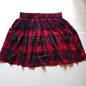 Lorimer plaid red skirt